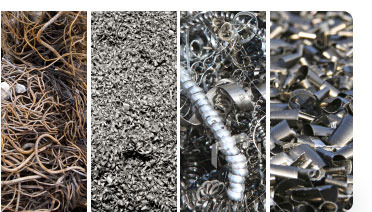 Recovered historical photographs of industrial metal scrap
